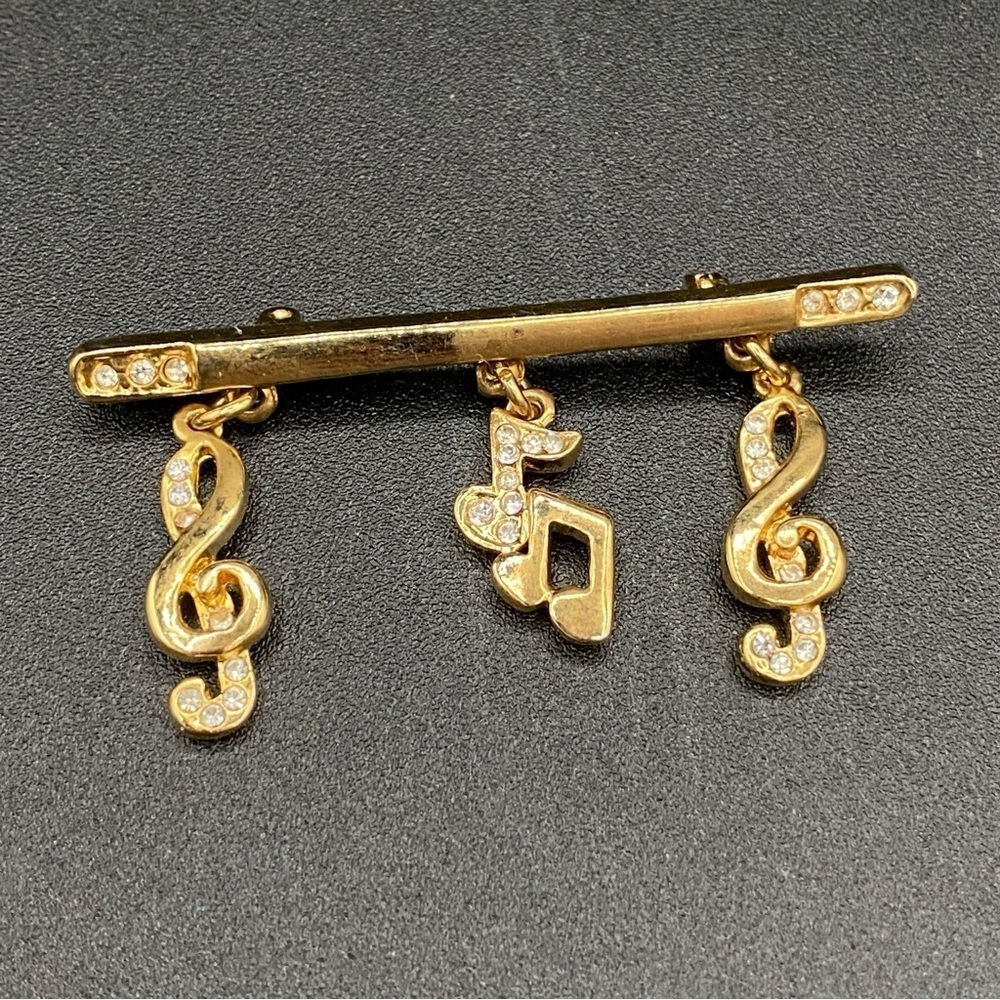 Musical Note Bar Brooch